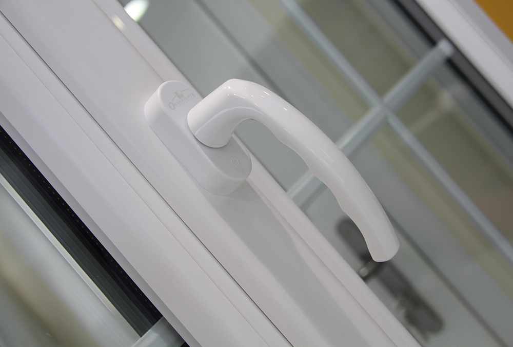 SFS PVC double vitrage porte dynamique 2D Sash plaque enduit de poudre blanche-Lot de 3